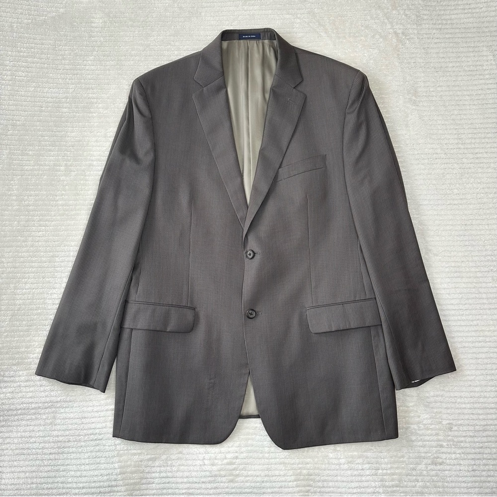 Ralph Ralph Lauren Wool Grey Pinstripe Blazer/Sport Suit Jacket Men’s Size 44R